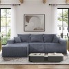 4-Piece L-Shaped Corduroy Modular Sectional Sofa with Spacious Chaise Lounge, Convertible, No Assembly Needed - 2 of 4