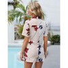 Clearlove 2 Piece Outfits for Women Button Down Loungewear Summer Shorts Sets With Pockets - 4 of 4