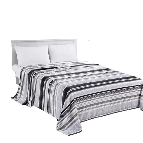 Plazatex Luxurious Ultra Soft Lightweight Cole Printed Blanket Grey - image 1 of 4