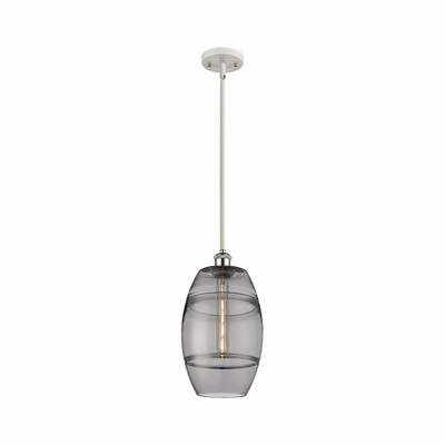 Vaz - 1 Light Stem Hung Mini Pendant In Industrial Style-9.88 Inches Tall and 8 Inches Wide