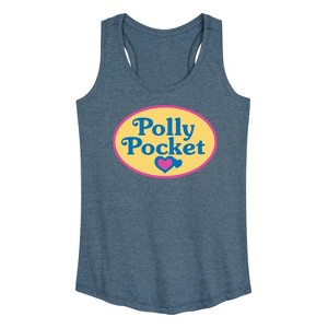 Women's - Polly Pocket - Polly Pocket Color Logo Graphic Racerback Tank - 1 of 4