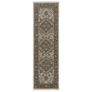 Oriental Weavers Aberdeen 1144W Beige/ Sky Blue Indoor Area Rug - 2'3" x 7'6" - 1 of 4