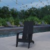 Merrick Lane Modern 2 Slat Back All-Weather Poly Resin Wood Adirondack Chair - image 2 of 4