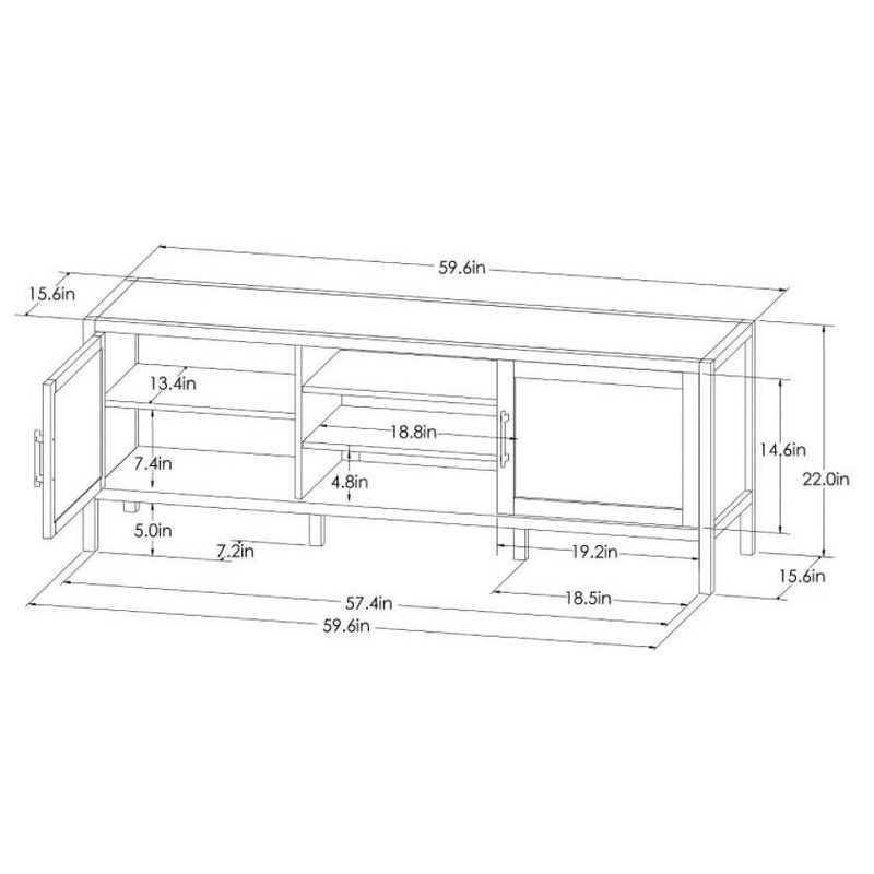 Warwick TV Stand for TVs up to 69" with Storage - Threshold™, 4 of 11