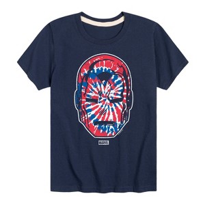 Boys' - Marvel - Iron Man Flag Fill Oversized Short Sleeve Graphic T-Shirt - 1 of 4