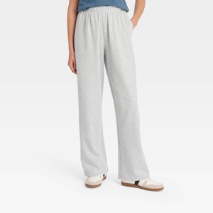 Women's High-Rise Wide Leg Sweatpants - Universal Thread™ - 1 of 3