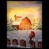 Northlight LED Back Lit Snowy Sunset Barn Scene Christmas Wall Art 15.75" x 12" - 3 of 4