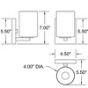 Access Lighting Sienna 1 - Light Vanity in  Matte Black - 2 of 4