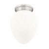 Gideon 1-Light Flush Mount Ceiling Light - Vintage Schoolhouse Glass, Dimmable, Damp Rated - 3 of 4