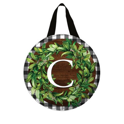 Briarwood Lane Wreath Monogram Letter C Door Hanger