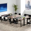 Tangkula 6 PCS 63" Computer Desk Modern Industrial Office Desk w/ Metal Frame & Large Executive Desk - 2 of 4