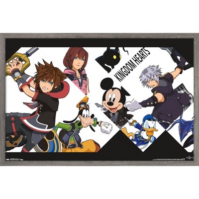 Trends International Disney Kingdom Hearts 3 - Battle Framed Wall Poster Prints