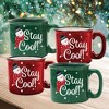 Courtside Market Stay Cool Red & Green Cozy 15 oz Mug 4 Piece Set - 2 of 2