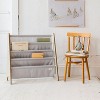 3 Sprouts Recycled Fabric Kids Bookcase, Toddler Bookshelf - Solid Gray - 2 of 4