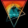 Men's Design By Humans SUNSET RETRO SUMMER By punsalan T-Shirt - 2 of 2