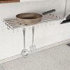 Stainless Steel Wall Mounted Shelf with Hooks, Heavy Duty Kitchen Organizer Metal Hanging Rack for Pots Pans Utensils Storage - 3 of 4