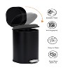 GustoWave  8 Gallon/30L Stainless Steel  Bathroom Step Trash Can with Soft-Close Lid,  Without Inner Bucket - 2 of 4