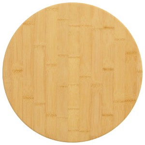 vidaXL Table Top Ø11.8"x1" Bamboo - 1 of 4