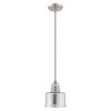 Livex Lighting Art Glass 1 - Light Pendant in  Brushed Nickel - 2 of 4