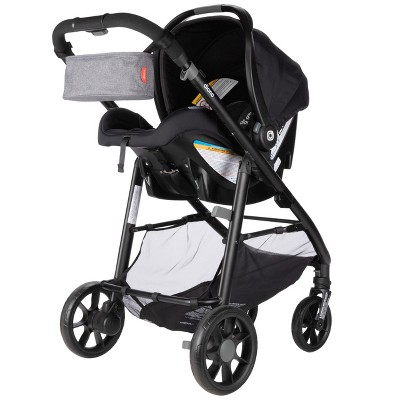 Diono Quantum 4 3-in-1 Travel System with LiteClik30 R SafePlus Infant Car Seat and Base, Black Jet