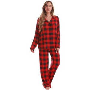 Just Love Womens Cozy Flannel Pajama Set  Warm, Long Sleeve Winter Sleepwear - 1 of 3