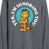 Men's - Garfield - Ignoring You Long Sleeve Graphic T-Shirt - 2 of 4