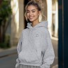 Dalix Heartly Ghost Embroidery Relaxed Hoodie Soft Fleece Sweatshirt Drawcord Fit Lounge Womens - 3 of 4