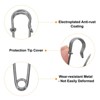 Unique Bargains Metal DIY Blankets Crafts Brooch Making Home Sewing Large Safety Pins 60 Pcs - 3 of 4