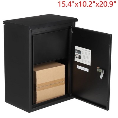 15.4"x10.2"x20.9" Package Letter Delivery Boxes Coded Lock Home Drop Container