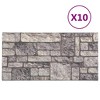 VidaXL 3D Wall Panels with Light Gray Brick Design 10 pcs EPS - 3 of 4