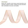 Unique Bargains Double Face Wide Satin Ribbon with Gold Edges for Wedding Bouquet - 3 of 4