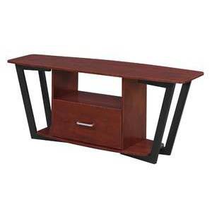 Graystone TV Stand for TVs up to 65" Cherry/Black - Breighton Home