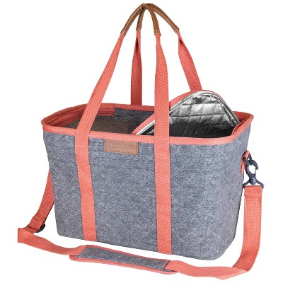 insulated collapsible tote bag