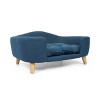 Lyngins Irregular Elevated Pet Bed for Dogs & Cats,Comfy Small-Sized Dog Sofa Bed with Rubber Wood Legs - 2 of 4