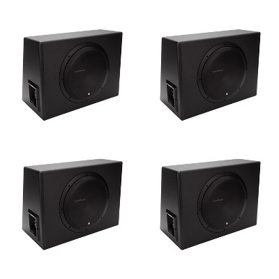 New Rockford Fosgate P300-12 12-inch 300 Watts Single Powered Subwoofer Sub Enclosure (4 Pack)