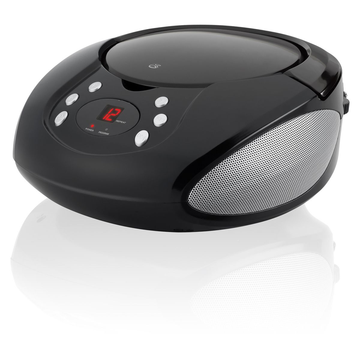 GPX CD, AM/FM, Line In Boombox - Black (BC112B): Portable Media Player with Built-In Speaker