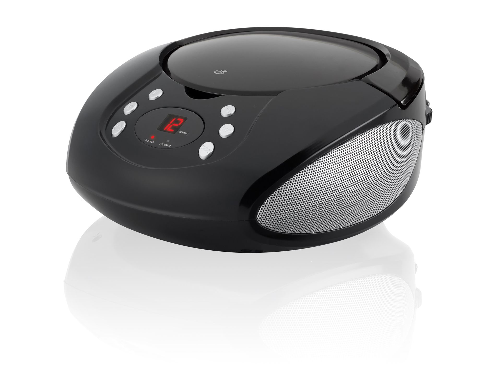 GPX CD, AM/FM, Line In Boombox - Black (BC112B): Portable Media Player with Built-In Speaker