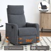 GDFStudio Briar Modern 360° Swivel Upholstered Heat Massage Manual Recliner with Rocker - 3 of 4