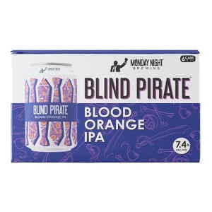 Monday Night Blind Pirate Blood Orange IPA Beer - 6pk/12 fl oz Cans - 1 of 1