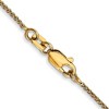 Black Bow Jewelry 1mm 14K Yellow or White Gold Solid Spiga Chain Anklet, 9 Inch - image 3 of 4