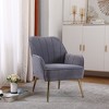 Upholstered Fabric Accent Chair for Living room - 2 of 4
