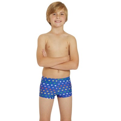 Sporti Rainbow Heart Square Leg Swimsuit Youth (22-28)