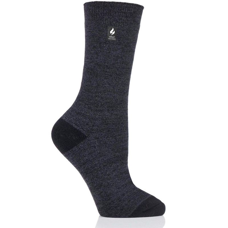 Heat Holders® Women's ULTRA LITE™ Twist Socks | Thermal Yarn | Lightweight Winter Socks Tight Fit Shoes | Warm + Soft, Hiking, Cabin, Cozy at Home Socks | 3X Warmer Than Cotton, 1 of 2