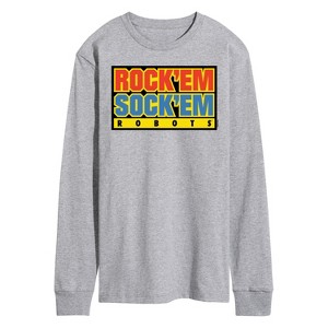 Men's - Rock 'Em Sock 'Em Robots - Rock 'Em Sock 'Em Logo Long Sleeve Graphic T-Shirt - 1 of 4