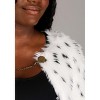 HalloweenCostumes.com   Adult's Long Royal Cape Accessory, Black/White/Red - 4 of 4