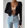 Cardigan Sweaters Open Front Long Sleeve Cardigans Lightweight Fall Bolero Shrugs - 4 of 4