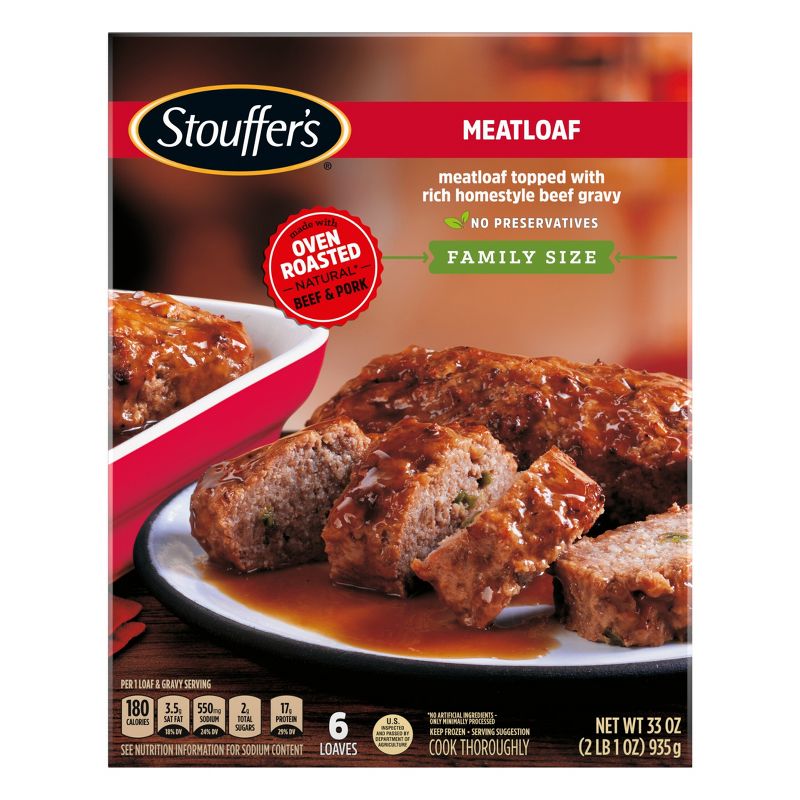 Stouffer&#39;s Family Size Frozen Meatloaf - 33oz, 3 of 11