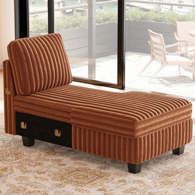 Belffin Modular Sectional Storage Chaise Module for Modular Sectional Sofa Right-Facing Chaise