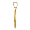 Black Bow Jewelry 14k Yellow Gold Hollow St. Anthony Medal Pendant, 15mm (9/16 Inch) - 2 of 4