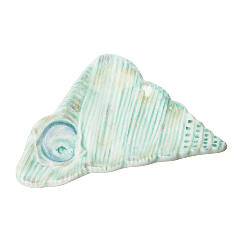 Beachcombers Teal Shell Plate, 1 of 5
